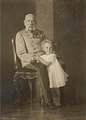 Habsburg Ottó kisgyermekként Ferenc Józseffel