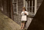 Az öt éves Preston a Maine állambeli Eastportban (1911. augusztus)