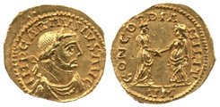 Carausius által veretett aranypénz