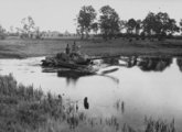 T-34/85-ös folyón való átkelés közben