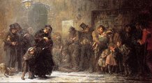 Luke Fildes: Az éjszakai szállásra jelentkezők, 1874.