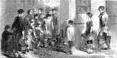 Vizet merő család London Bethnal Green negyedében, 1863.