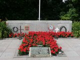 A harcokban elesett grúz katonák sírja Texelen