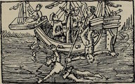 A keelhauling 16. századi ábrázolása