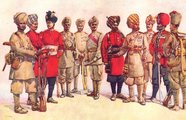 A Brit-Indiai Hadsereg különféle egyenruhái