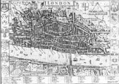 A szűken vett London térképe a 16. századból
