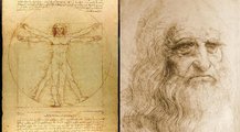 A Vitrivius-tanulmány és da Vinci időskori önarcképe