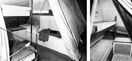 A legénység ágyai a hajógerinc mentén (kép forrása: Vintage Everyday)