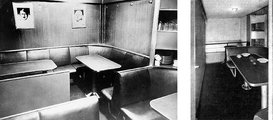 A legénységi étkező Hitler és Hindenburg portréival (b) és a tiszti étkező (j) (kép forrása: Vintage Everyday)