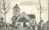 Chaumont 13. századi temploma egy amerikai katona által hazaküldött képeslapon (kép forrása: ebay.com)