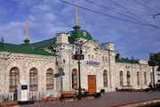 A szljugyankai fehér márvány vasútállomás (kép forrása: pikabu.ru)