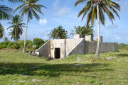 Az atomfegyvertesztekhez emelt bunker Bikinin napjainkban (kép forrása: whc.unesco.org)