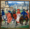 Zarándokok a 15. századi Canterburyből (kép forrása: literature.fandom.com)