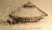 Leonardo da Vinci harcjármű-terve (kép forrása: Wikimedia Commons)
