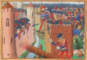 Orléans ostroma egy középkori ábrázoláson (kép forrása: Wikimedia Commons)