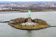 A szobor a Liberty Islanden napjainkban (kép forrása: Wikimedia Commons)