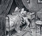 Vámpírábrázolás a késő 19. századból (kép forrása: hekint.org)
