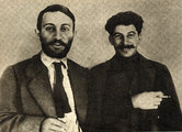 Sztálin Szuren Szpandarjan örmény bolsevik mozgalmárral 1915-ben (kép forrása: Wikimedia Commons)