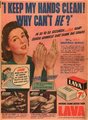 „Én tisztán tartom a kezeimet – ő miért nem képes rá?” Amerikai szappanhirdetés 1943-ból (kép forrása: repository.duke.edu)