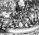 Zsákmányukat számoló rablóbanda egy 1530-ban készült metszeten (kép forrása: mediastorehouse.com)