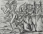 Az „osculum infame”, azaz a „szégyenteljes csók”, amellyel a kora újkori néphit szerint a boszorkányok egyezséget kötöttek az ördöggel, a Compendium Maleficarum című 1626-os itáliai kiadvány illusztrációján (kép forrása: Twitter)