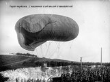 Megfigyelőballon levegőbe emelkedése a francia fronton, 1915.