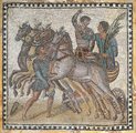 Fogatversenyt ábrázoló római mozaik
