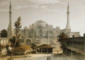 A Hagia Szophia egy 19. századi ábrázoláson