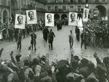 Francóista tüntetés Salamancában, 1937.