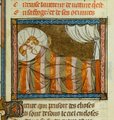 14. századi illusztráció A rózsa románca című népszerű középkori regényes elbeszélésből