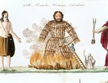 A gallok által emberáldozatokra használt szalmából font ember 19. századi elképzelése