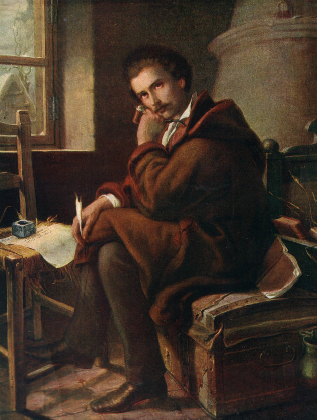 Petőfi Sándor Debrecenben, 1844 (Orlai Petrich Soma festménye)