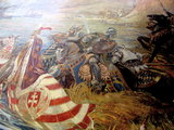 Vay Titusz megmenti Zsigmond király életét a nikápolyi csatában (Lohr Ferenc 1896-os festménye)