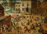 id. Pieter Bruegel: Gyermekjátékok, 1560, Bécs, Kunsthistorisches Museum