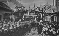 A Magyar Honvédség bevonulása Losoncra 1938. november 10-én (Kép forrása: Wikipedia / Ladislav Luppa / CC BY-SA 3.0)