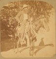 Vaquero a texasi San Antonióban 1876–1879 táján. Lován megfigyelhető a jellegzetes „mexikói stílusú” zabla, dupla gyeplővel