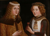 V. László és menyasszonya, Valois Magdolna