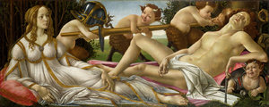 Botticelli több híres alkotása ilyen bútordarab része volt egykor, például a Mars és Vénusz is. 