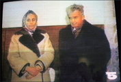 A Ceaușescu-házaspár a kivégzés előtt (Getty Images)