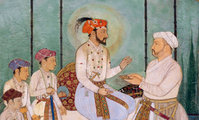 Sáh Dzsahán fiaival és Mumtáz Mahal apjával