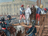 A francia király kivégzése egy 19. századi metszeten