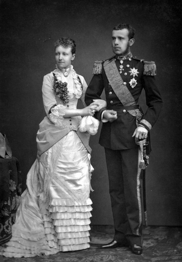 Esküvői fénykép (Rudolf főherceg és Stefánia belga hercegnő)