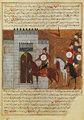 Mongol harcosok foglalnak el egy erődítményt - 14. századi perzsa miniatúra