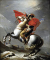 Jacques-Louis David: Napóleon átkelése az Alpokon (1805)