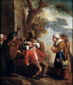 „Fogorvos”, azaz a Fájdalom Andries Dirksz Both 17. századi németalföldi festő Az öt érzék c. sorozatából
