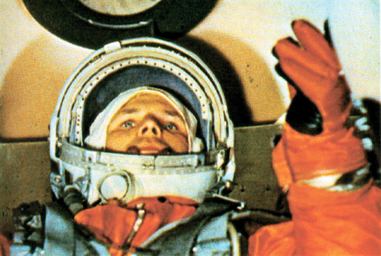Gagarin röviddel a start előtt (Wikipedia / Mil.ru / CC BY 4.0)
