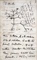 A most visszakerült naplók egyik oldala, az „Élet Fájának” 1837-es rajzával