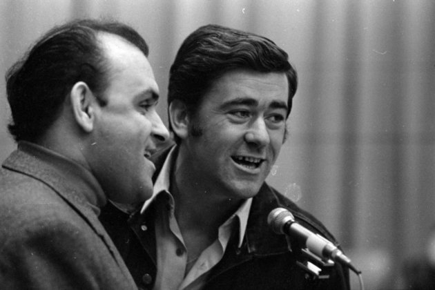 A legendás páros: Hofi Géza és Koós János 1974-ben (Kép forrása: Fortepan / Szalay Zoltán)