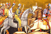 IV. Béla menekülése az őt üldöző mongolok elől (Képes krónika)