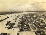 Kalkutta kikötője 1945-ben. Fontos katonai kikötő volt a második világháború során